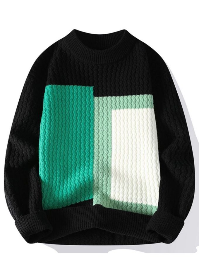 Black KNIT Sweat Top