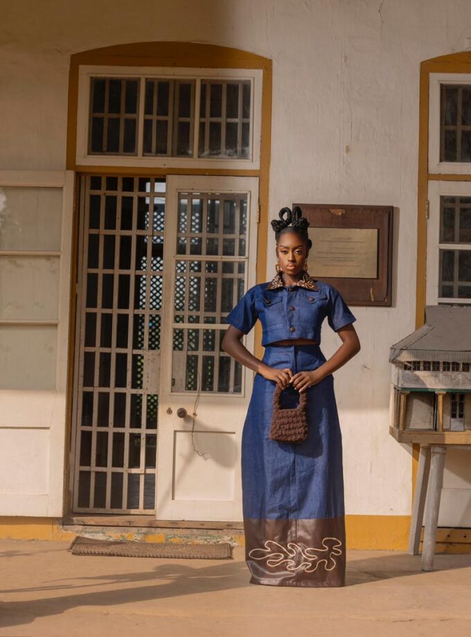 Eve Embroidered skirt set